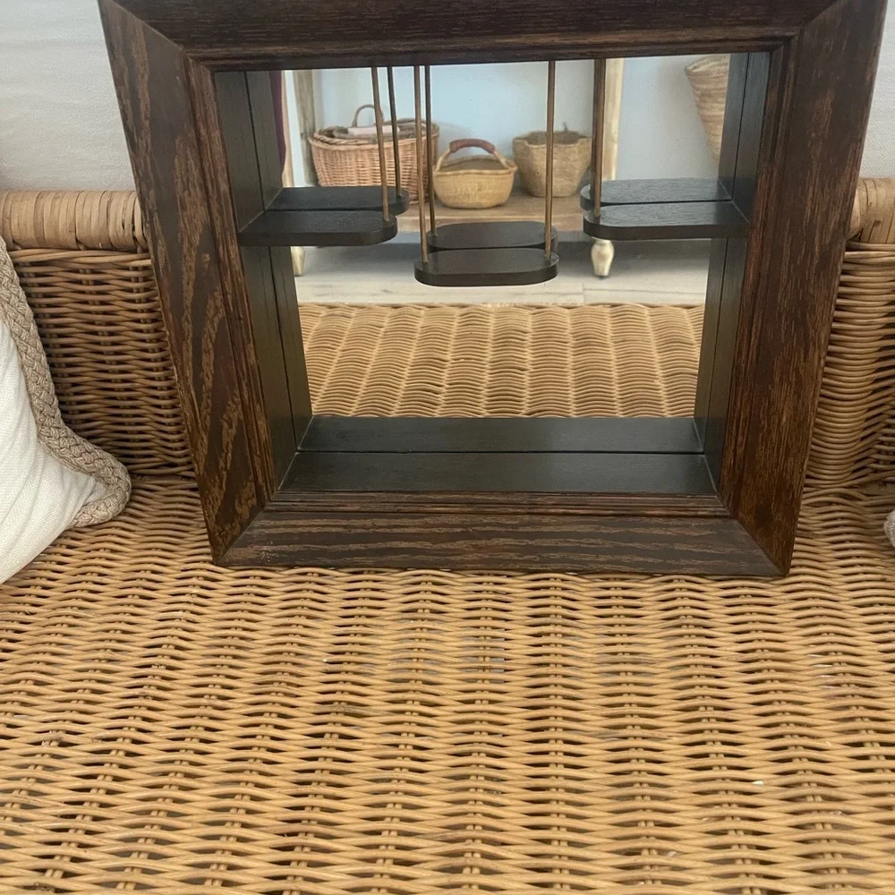 Vintage mirrored shadow box